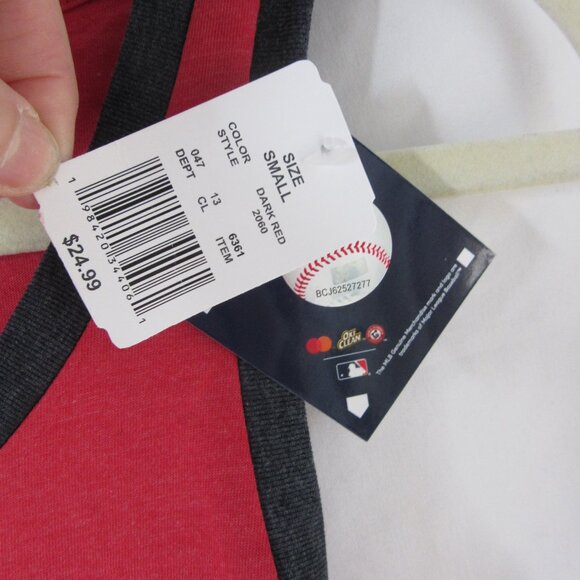 MLB Angels Baseball Tank Top Women Los Angeles Anaheim Red Blue Size Small NWT - Picture 5 of 13